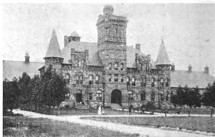 Historic black-and-white exterior view of Marquette Branch Prison circa 1911.