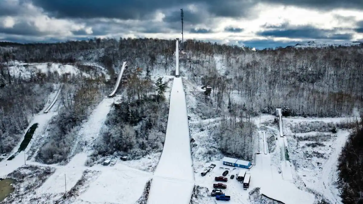 Suicide Hill Ski Jump in Negaunee, Michigan near Ishpeming