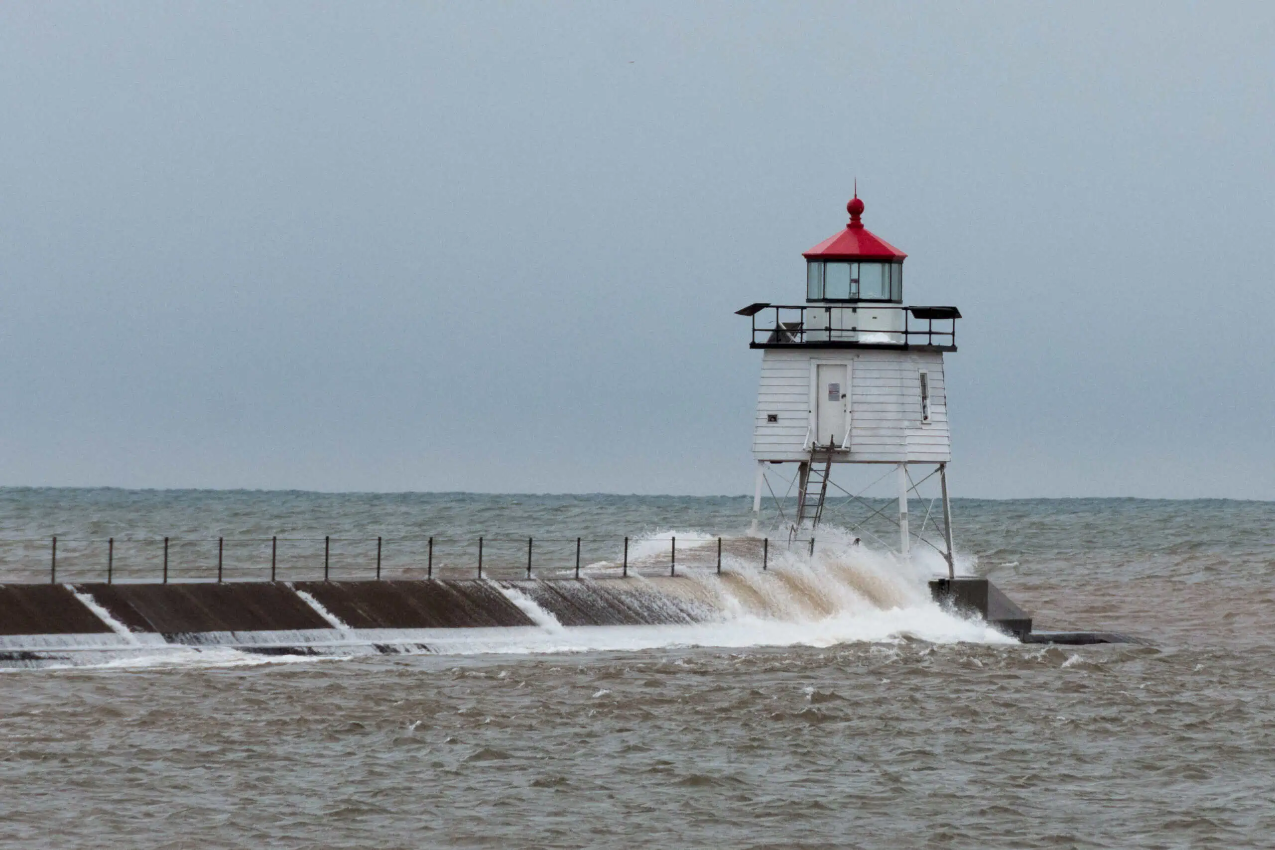 Rough water on the north shore of Lake Superior