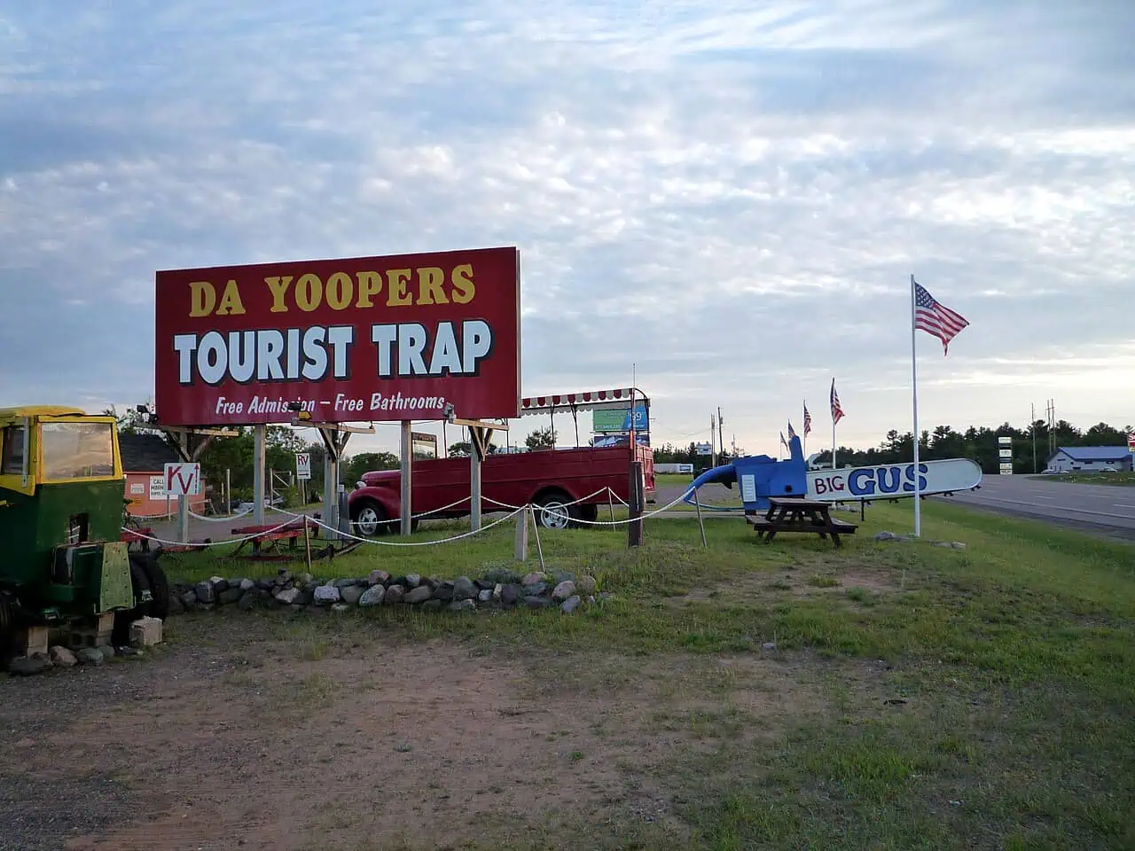 The Da Yoopers Tourist Trap roadside attraction in Ishpeming, Michigan