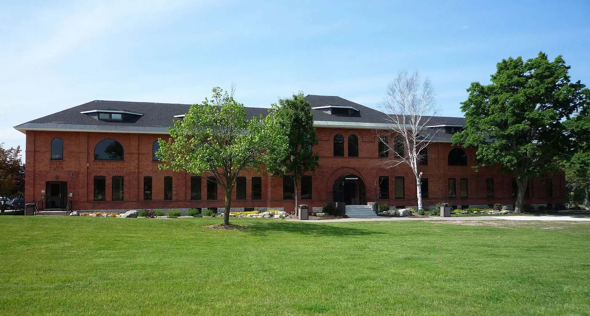 The Administration Building on the campus of Lake Superior State University in Sault Ste. Marie, Michigan.