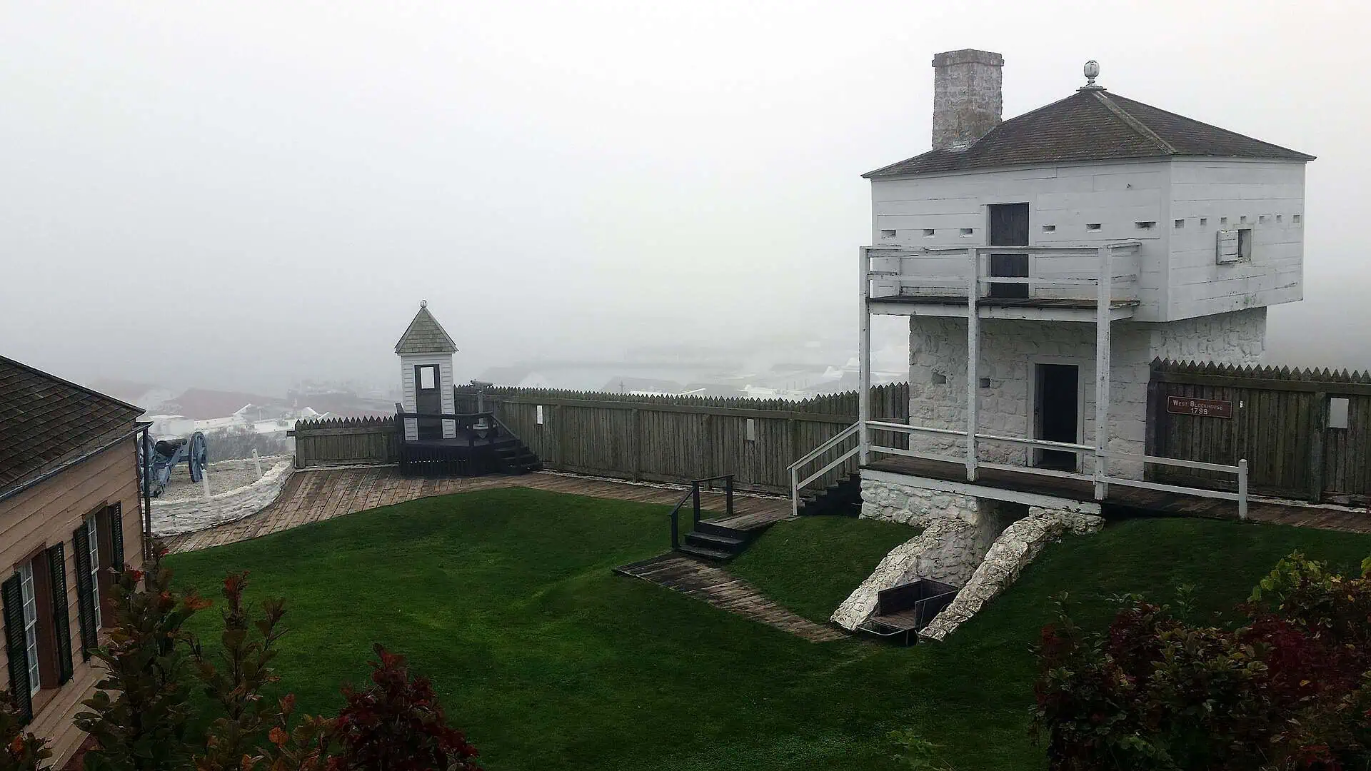 Fort Mackinac on Mackinac Island, the post the British were forced to hand back in 1815