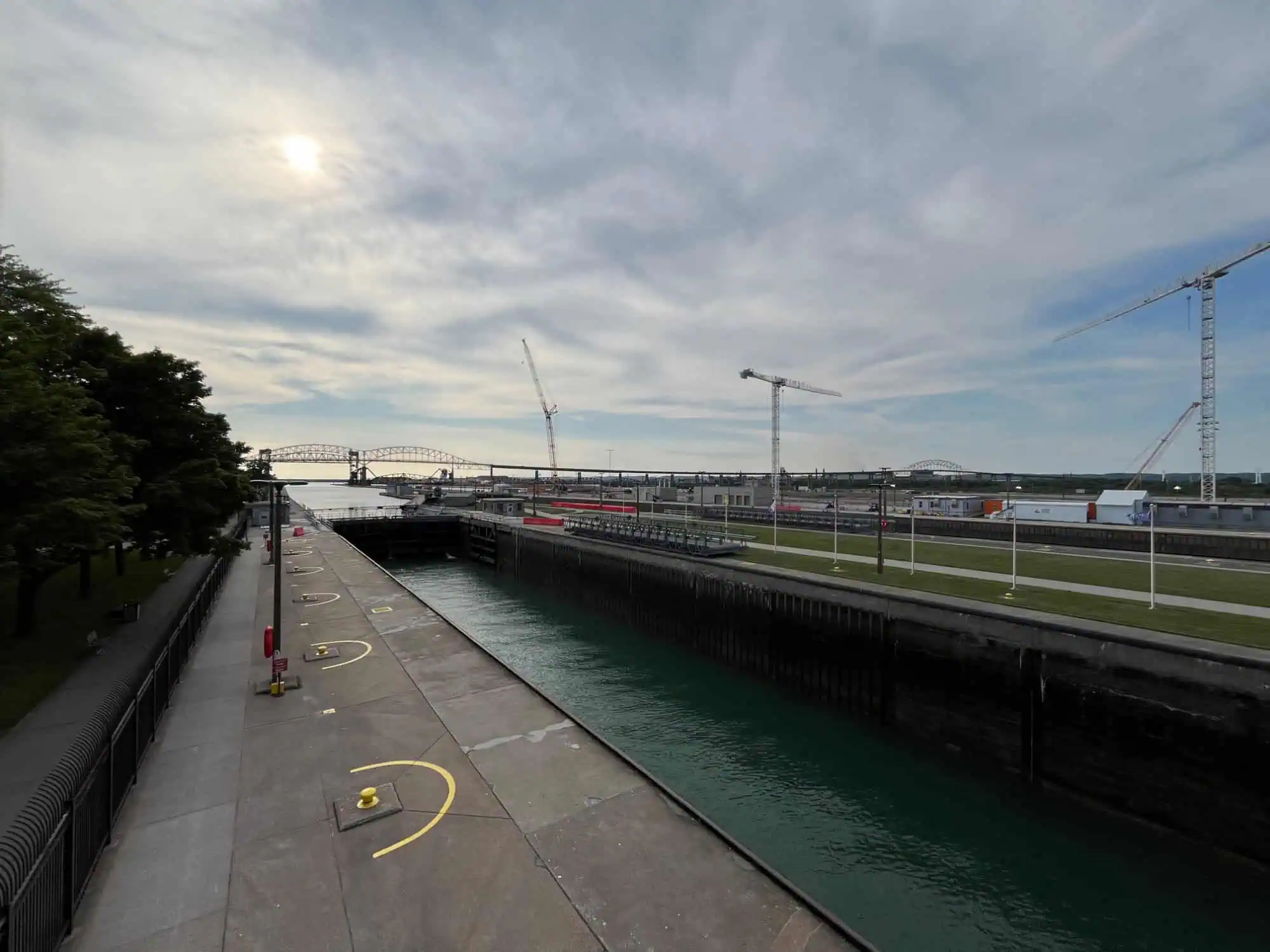 The Soo Locks at Sault Ste. Marie, Michigan, in 2025. Photo: Antony-22, CC BY-SA 4.0, via Wikimedia Commons